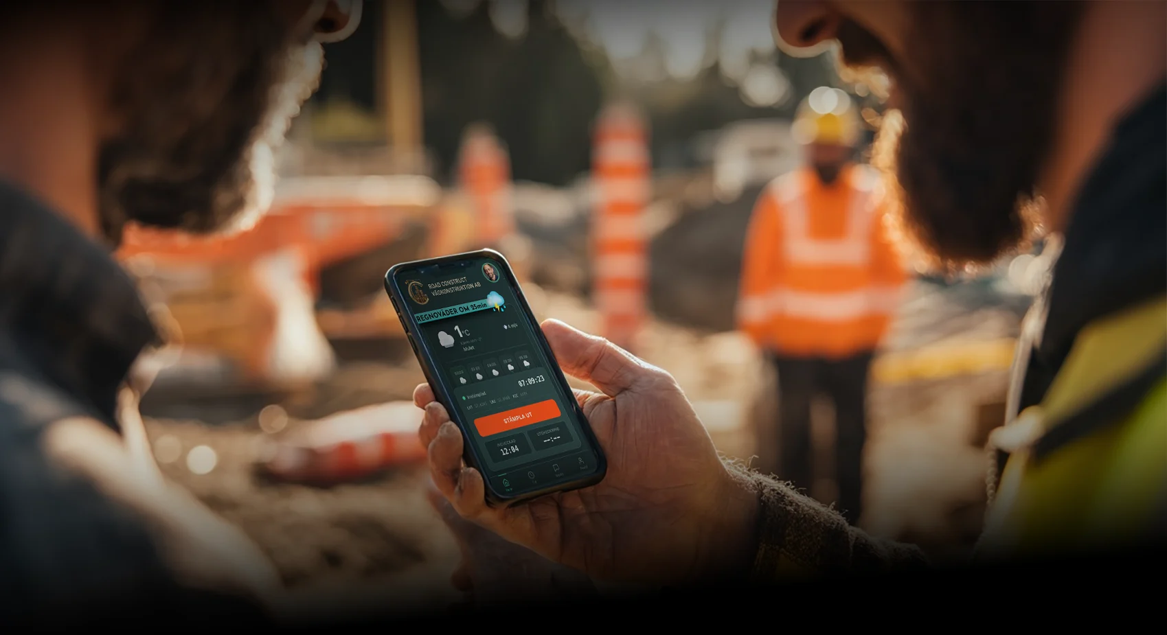 TimeBuddy-appen på mobilen — tidrapportering som fungerar i fält